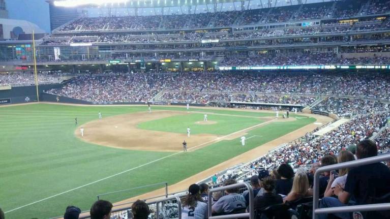 View from Section U, Row 8