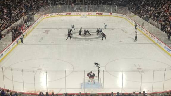 View from Suite 23 at Canada Life Centre