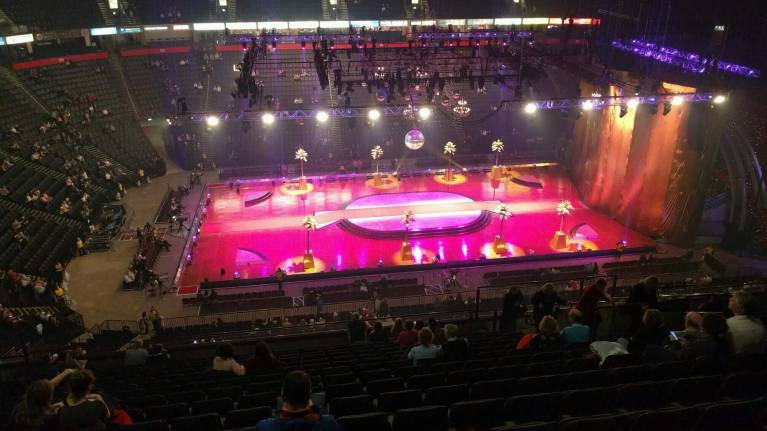 View from the 200 Level during an event at AO Arena