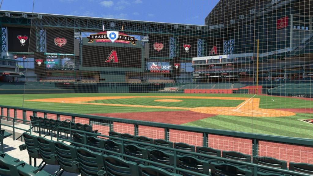 View from the Clubhouse sections to the left of home plate