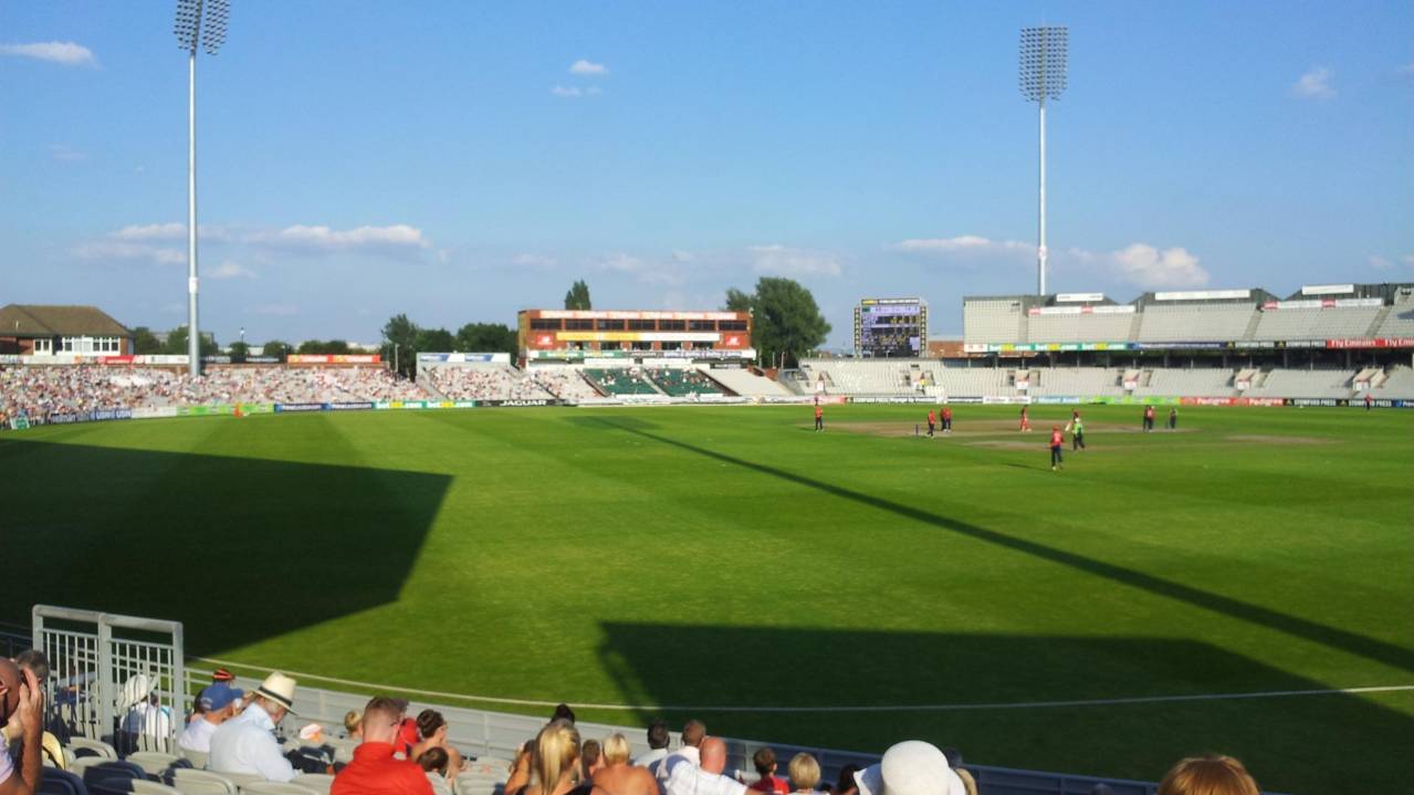 View from the corner of the ground at Old Trafford