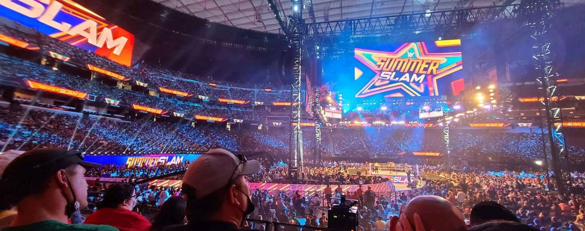 View from the crowd at SummerSlam 2021