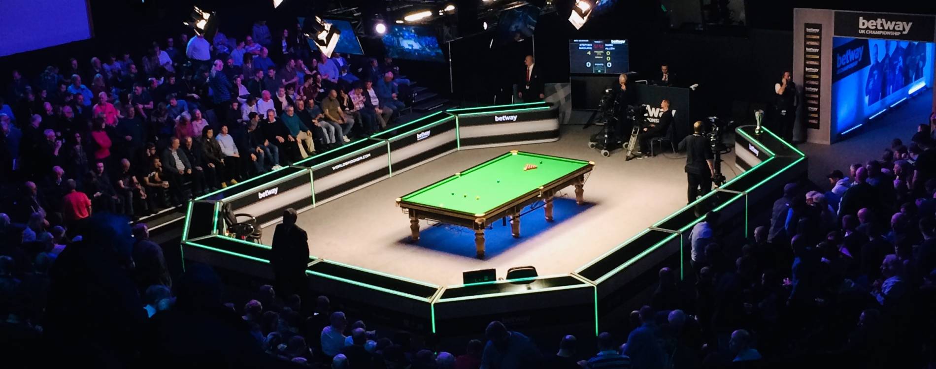 View from the crowd at the UK Championship