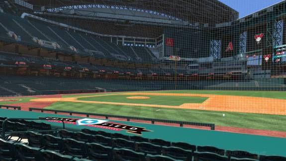 View from the Dugout sections to the right of home plate