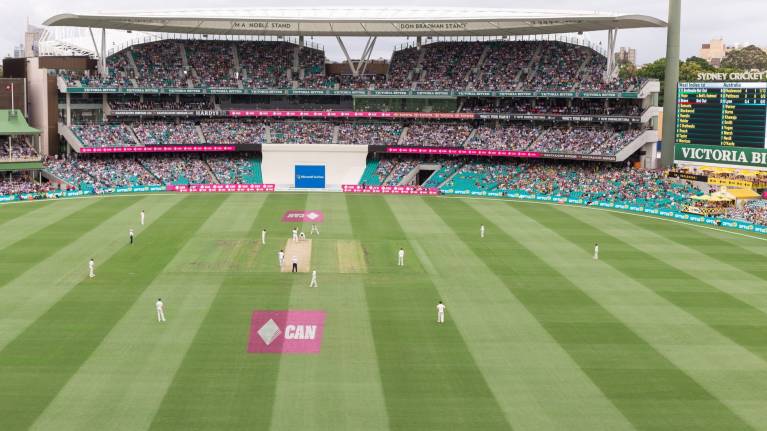 View from the Gold sections at the SCG