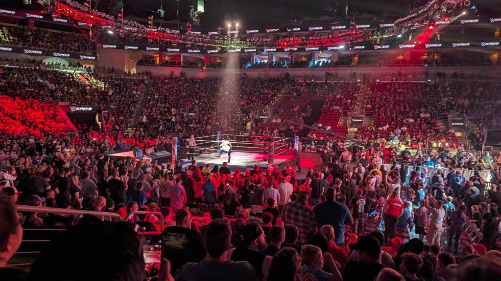 View from the Lower Level at a WWE SmackDown event