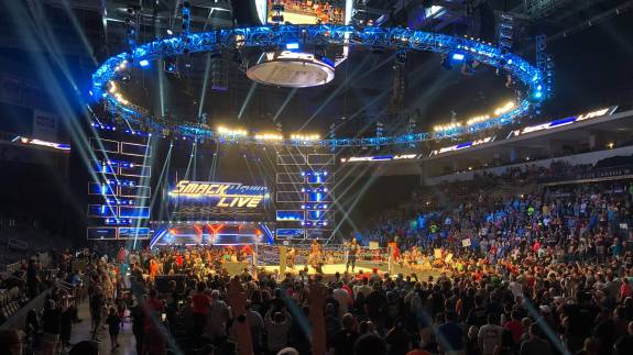 View from the Lower level of a WWE show