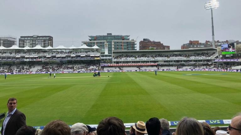 View from the lower tier of the Grand Stand