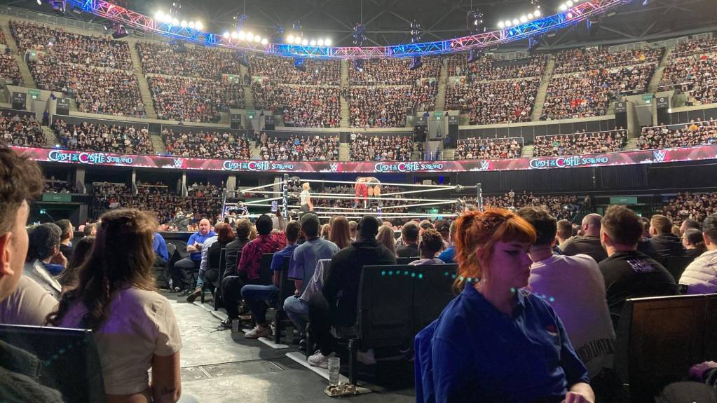 View from the Ringside Floor section at Glasgow's OVO Hydro