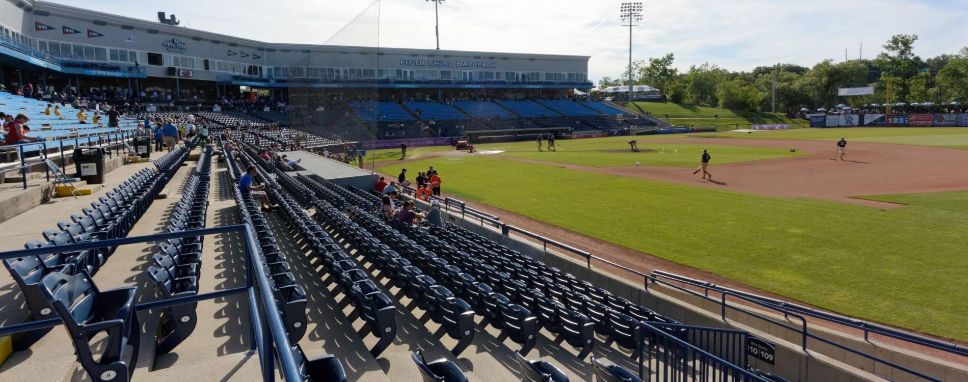 View from the seats at LMCU Ballpark