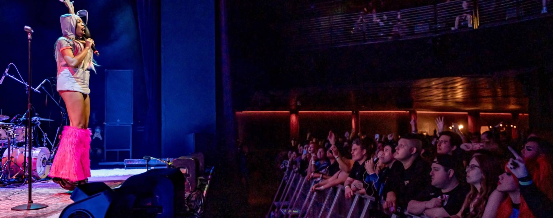 View from the side of the stage at The Novo