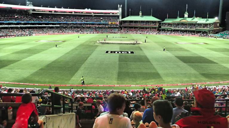 View from the Silver sections at the SCG