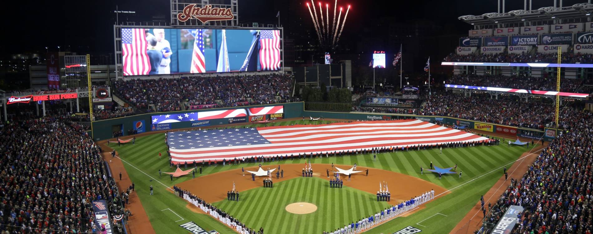 View from the stands ahead of Game 1 of the 2016 World Series