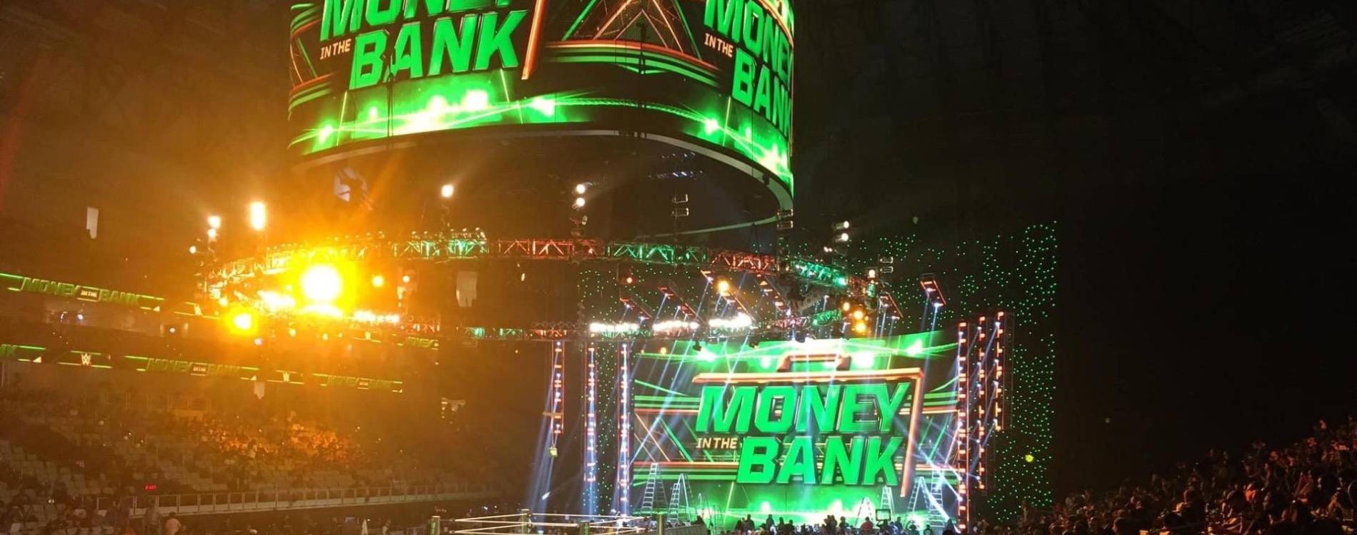 View from the stands at Money in the Bank 2021