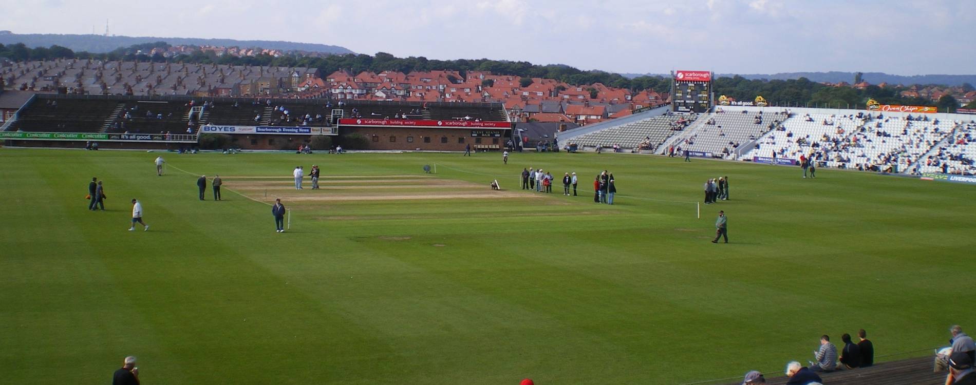 View from the stands at North Marine Road
