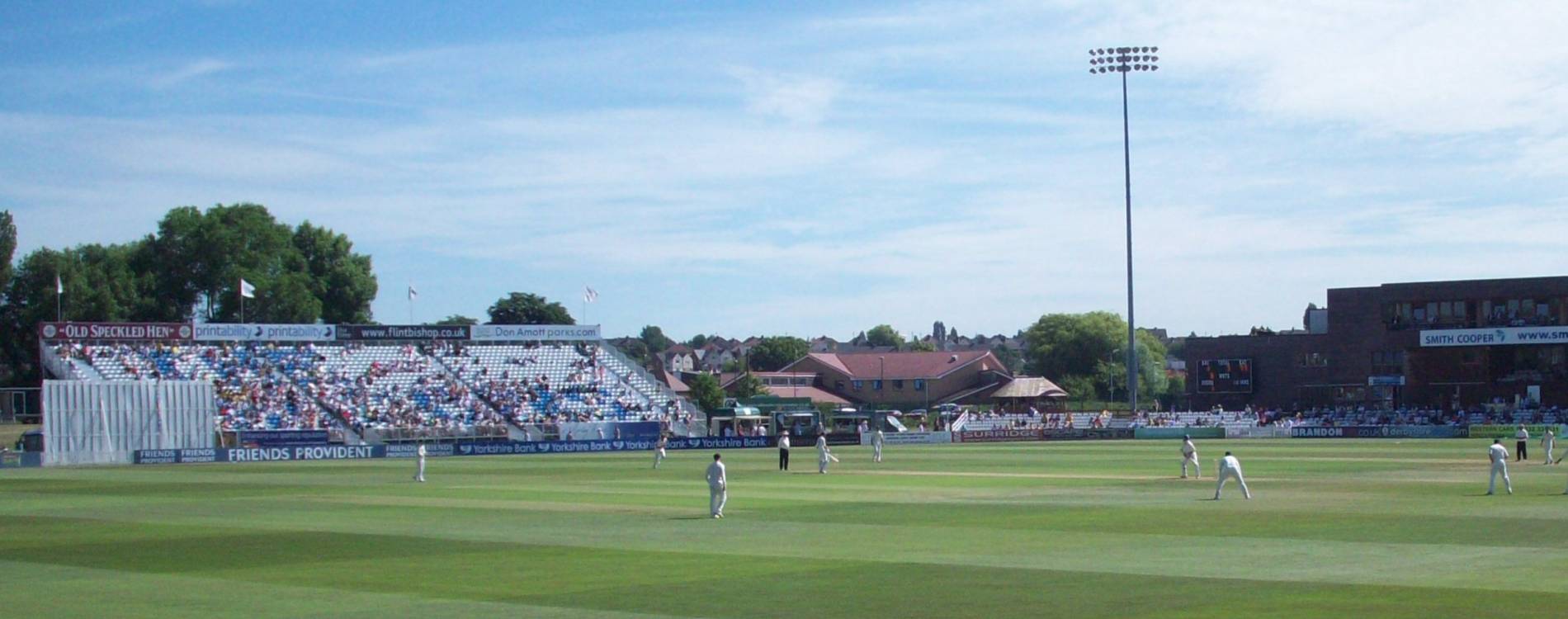 View from the stands at the Incora County Ground