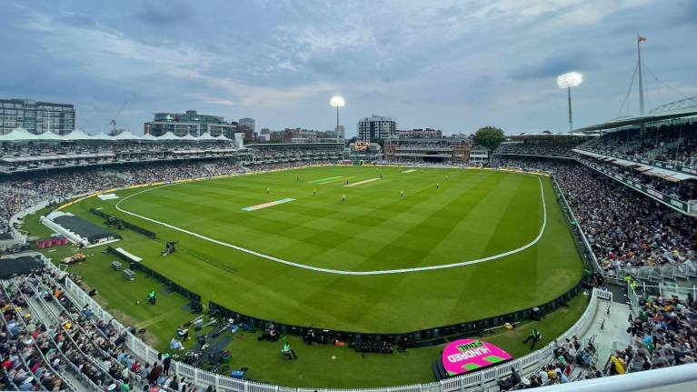 View from the upper level of the Compton Stand