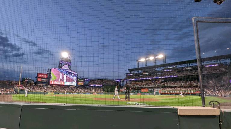View from Toyota Clubhouse seats