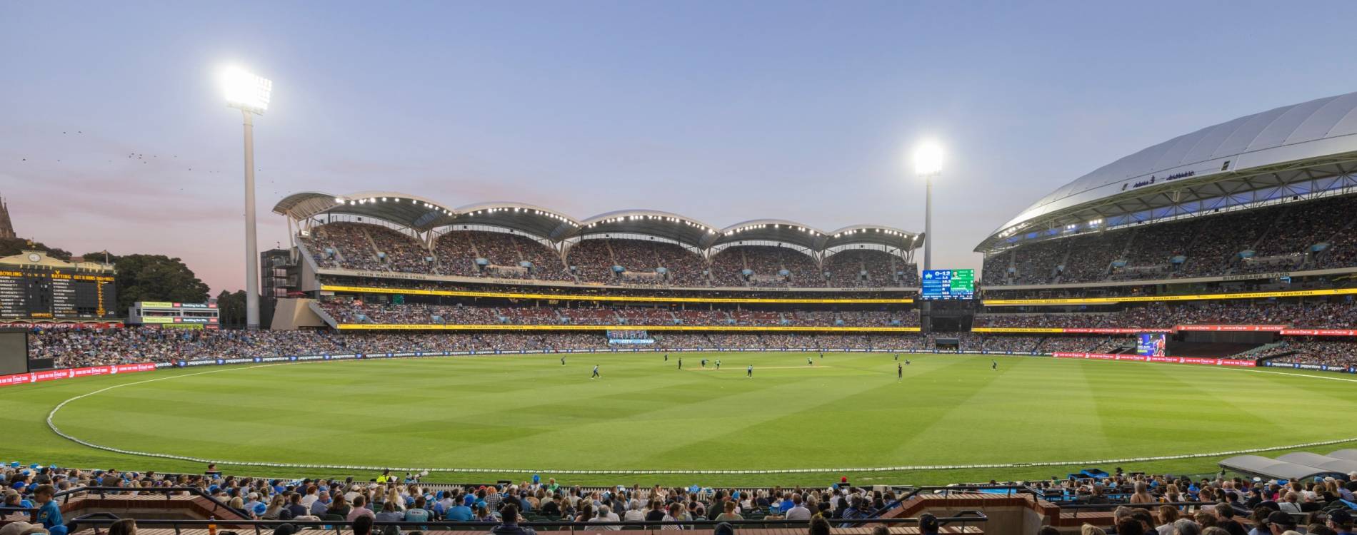 View of the action during the Big Bash