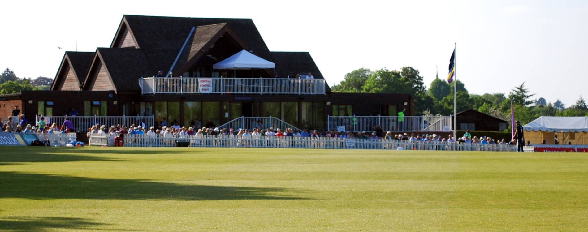 View of the pavilion at the Brunton Memorial Ground