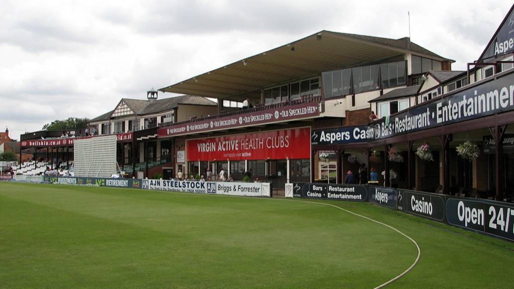 View of the Pavilion End at Northamptonshire's County Ground