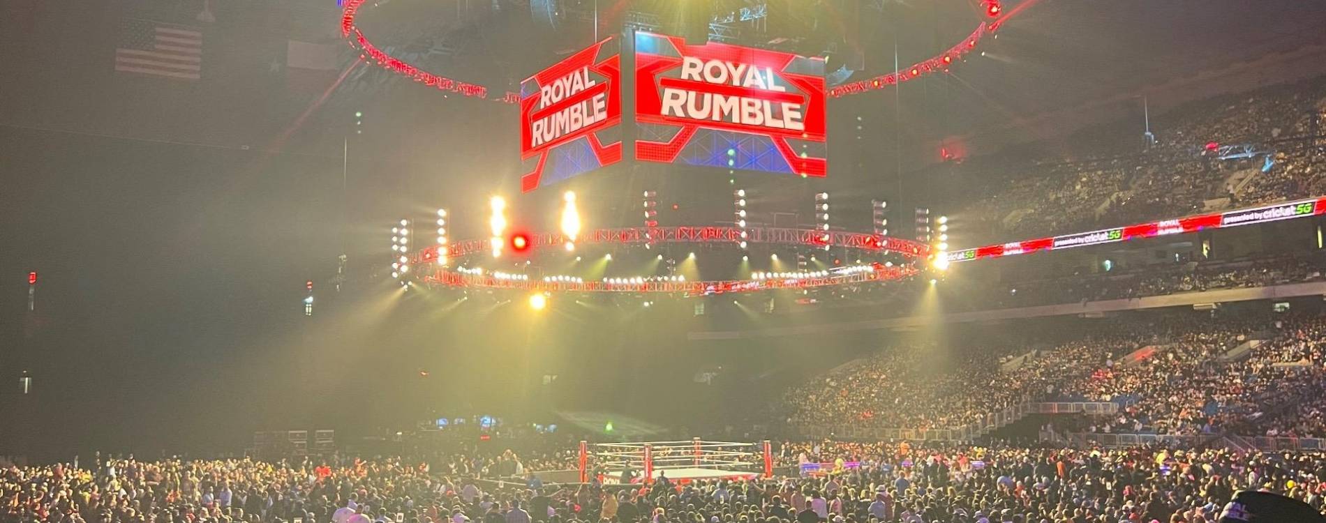 View of the ring at the Royal Rumble