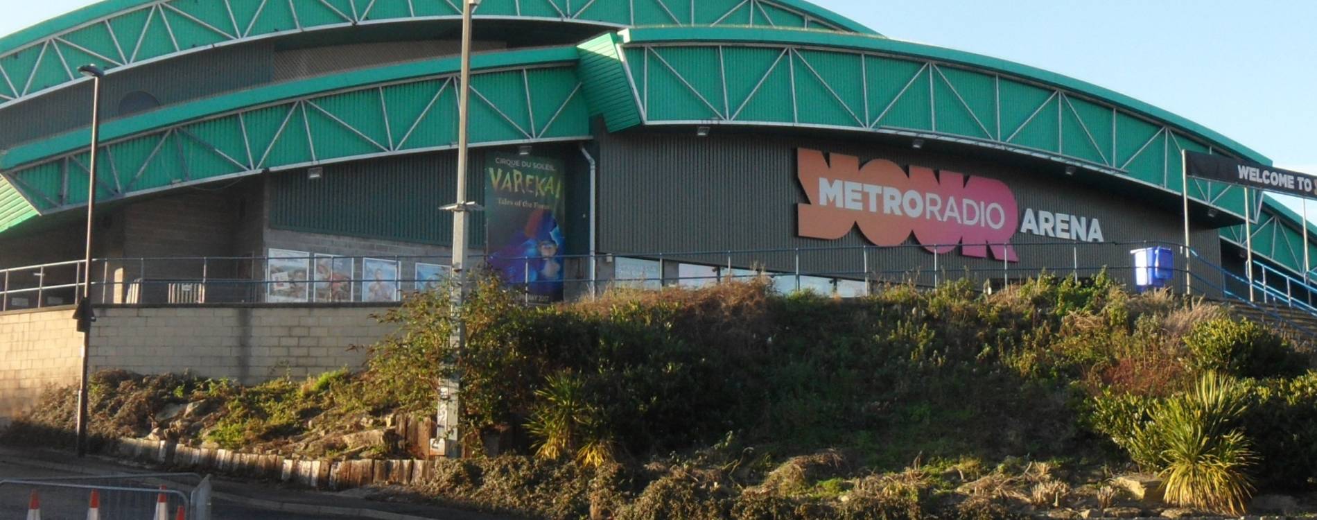 View on the approach to Utilita Arena