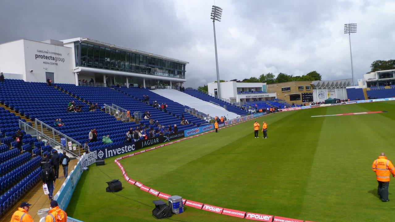 View towards the Castle Howell Stand