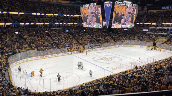 Views from Club Section 206 at Bridgestone Arena