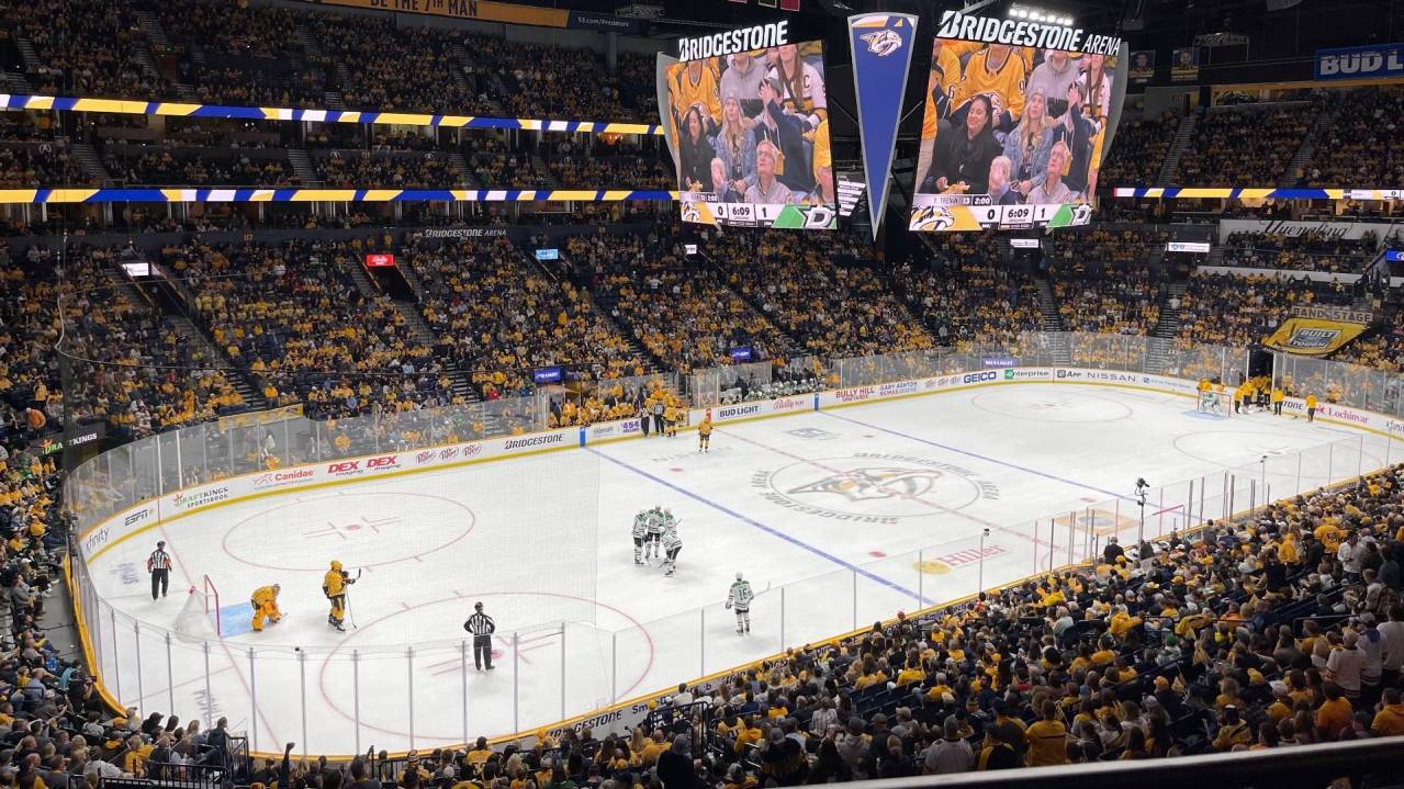 Views from Club Section 206 at Bridgestone Arena