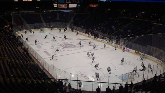 Views from Loge Level at Nationwide Arena