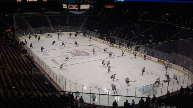 Views from Loge Level at Nationwide Arena