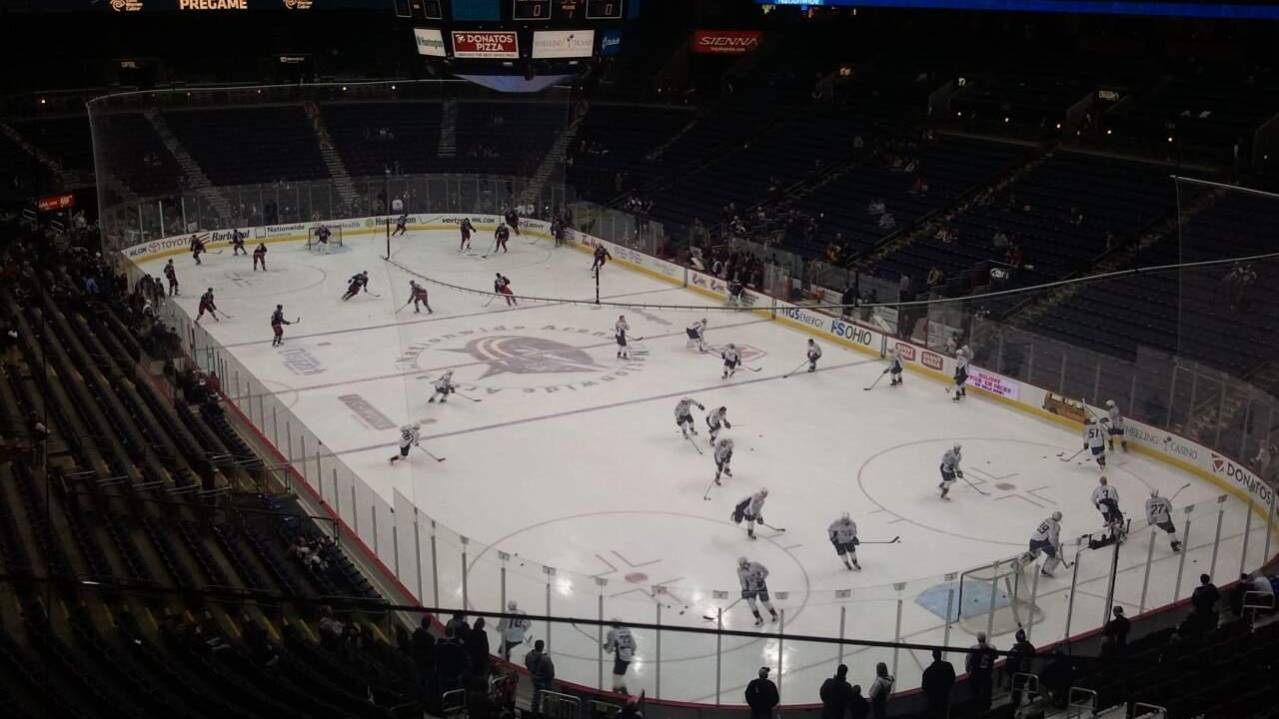 Views from Loge Level at Nationwide Arena