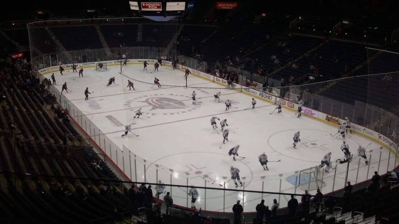 Views from Loge Level at Nationwide Arena