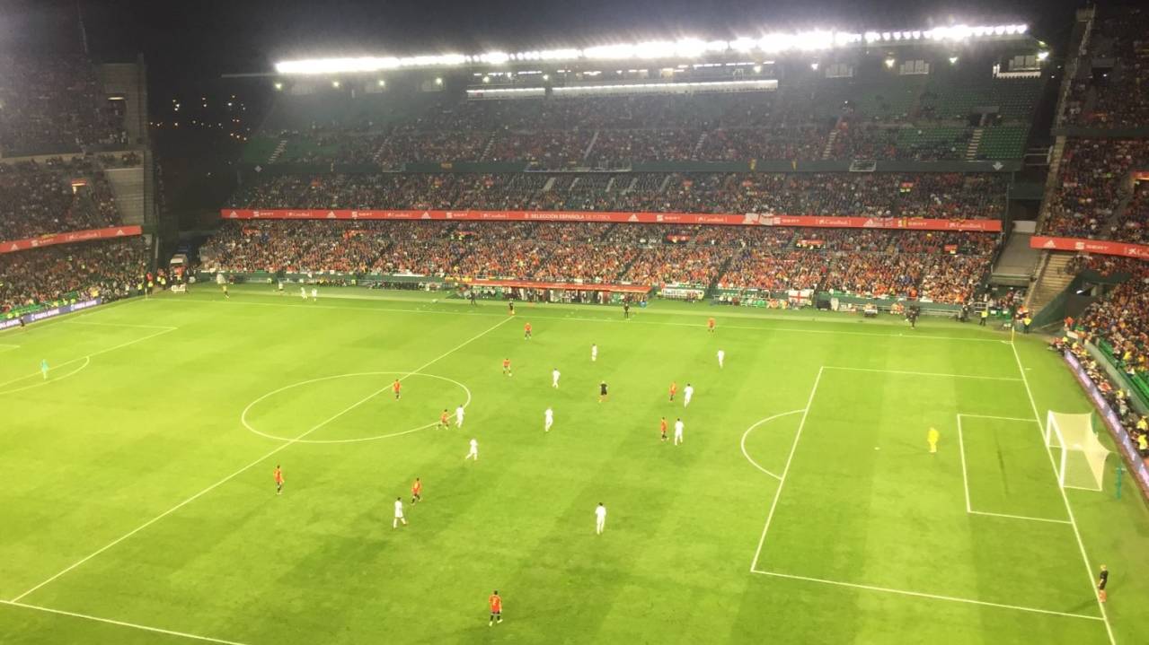 Views from the stands at Estadio Bentio Villamarin
