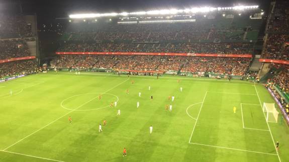 Views from the stands at Estadio Bentio Villamarin