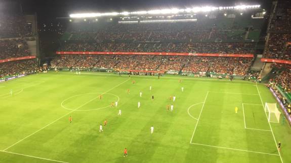 Views from the stands at Estadio Bentio Villamarin