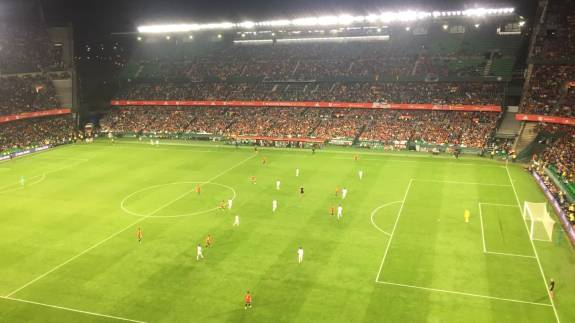 Views from the stands at Estadio Bentio Villamarin
