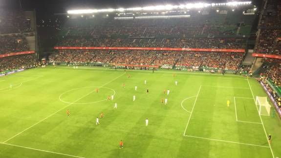 Views from the stands at Estadio Bentio Villamarin