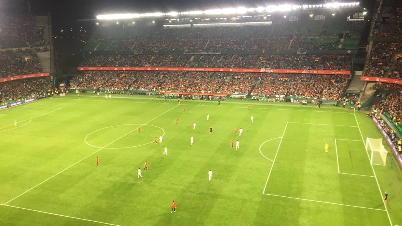 Views from the stands at Estadio Bentio Villamarin