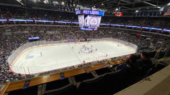 Views looking over Loge Box 307L