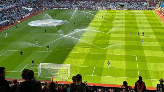 Villa Park before a game