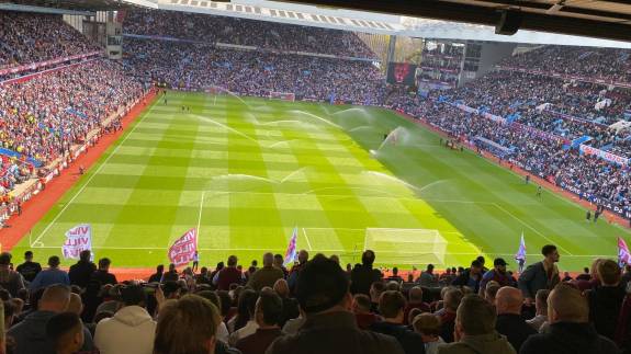 Villa Park before a game