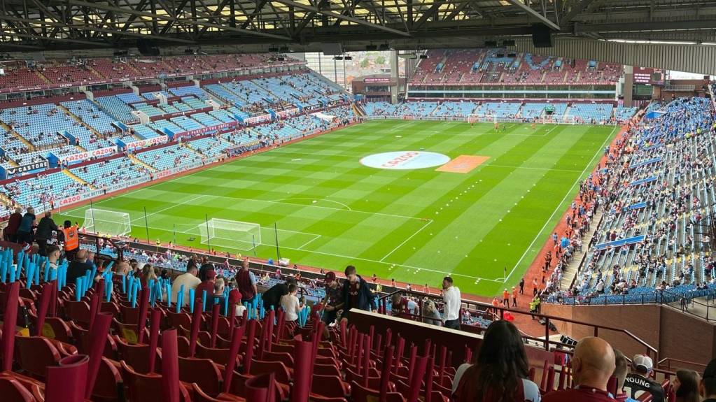 Villa Park before a game