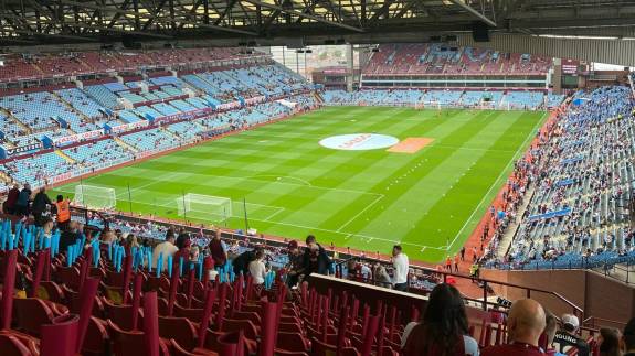Villa Park before a game
