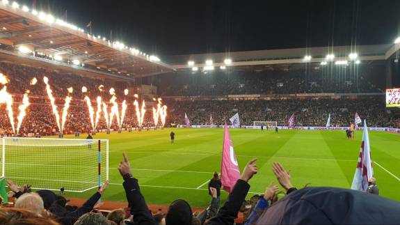 Villa Park before a game