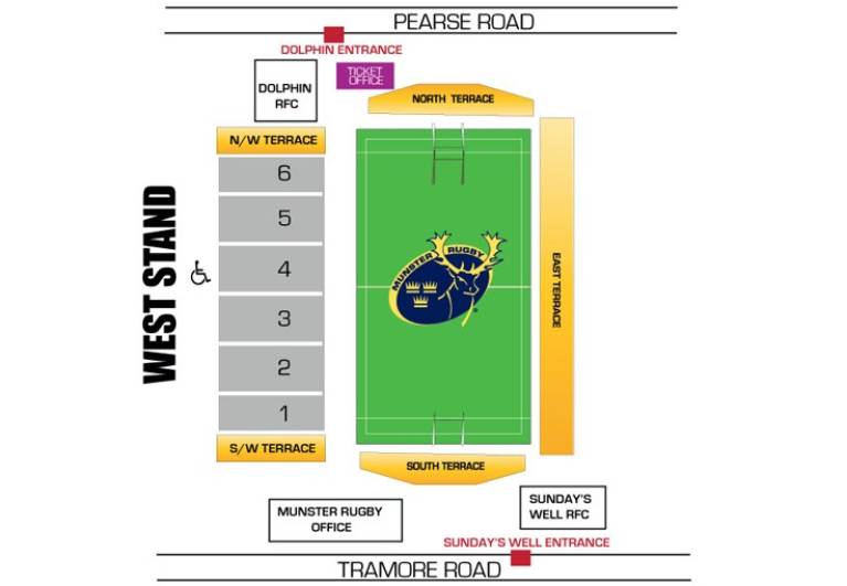 Virgin Media Park Map