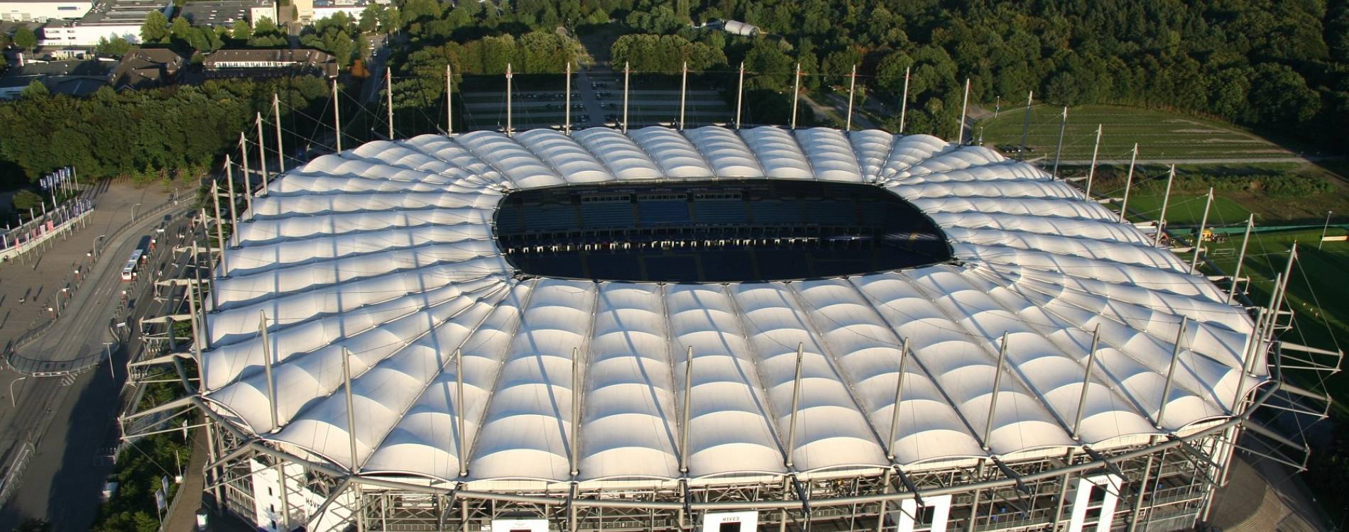 Volksparkstadion was rebuilt between 1998 and 2000