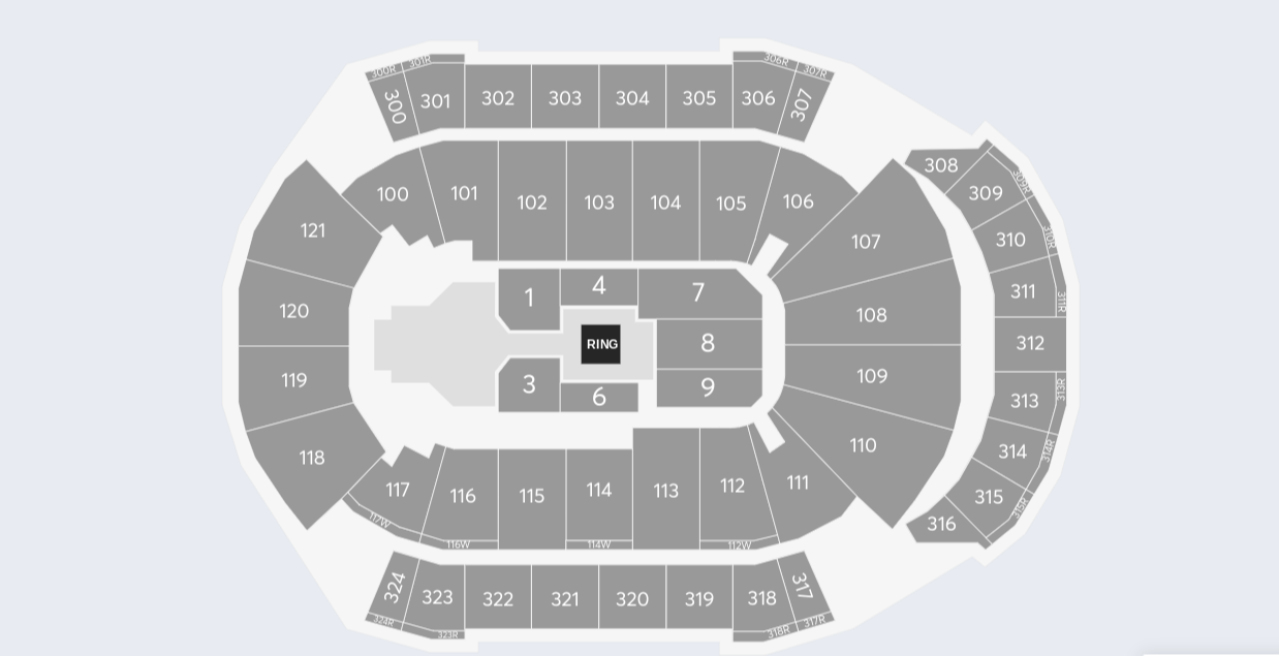 Vystar Veterans Memorial Arena Map