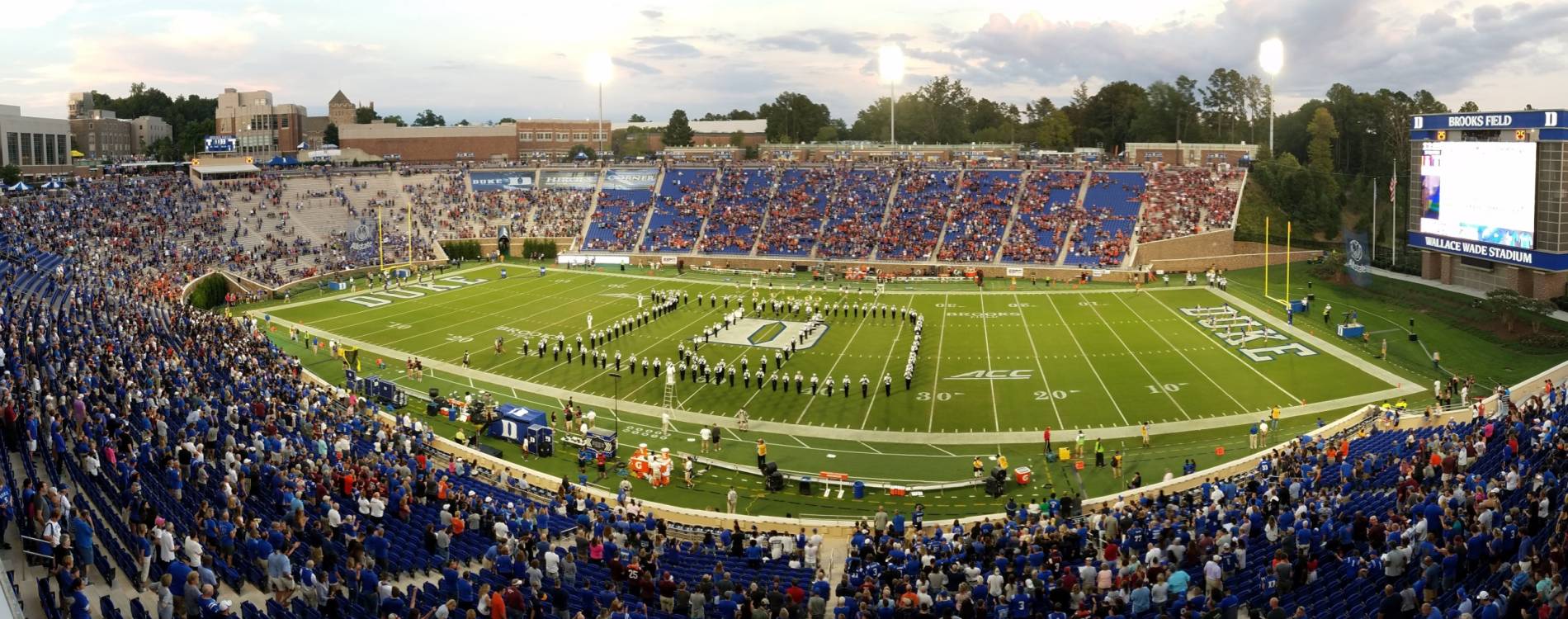 Wallace Wade Stadium is located on the campus of Duke University in Durham, North Carolina